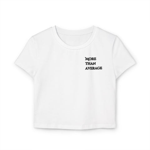 Crowned Back Crop Tee